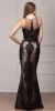 Beads & Lace Accent Long Fitted Formal Prom Pageant Dress back